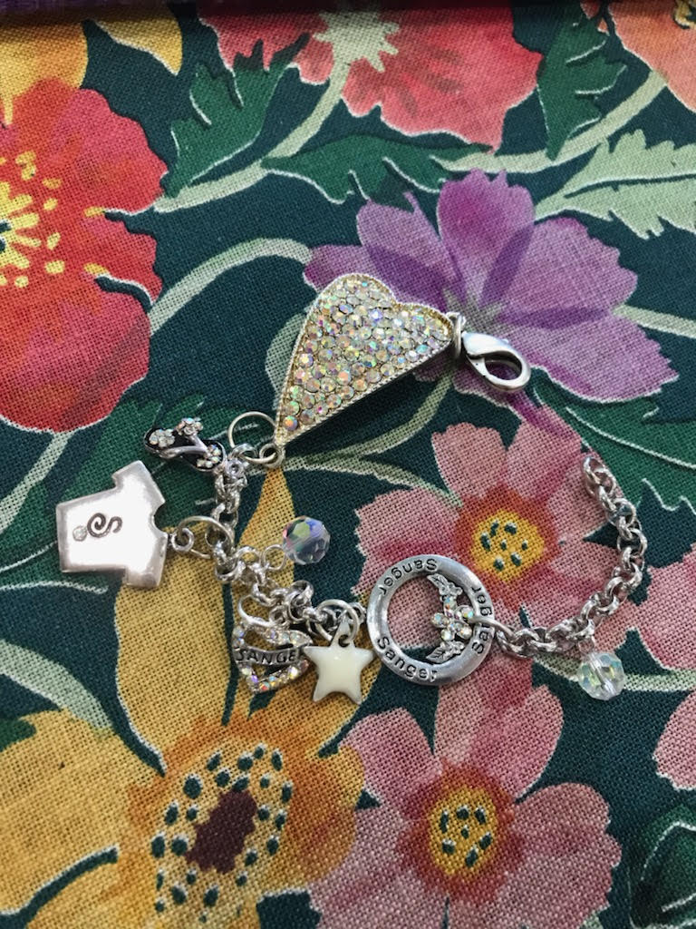 Sanger Boats Heart Charmed Bracelet