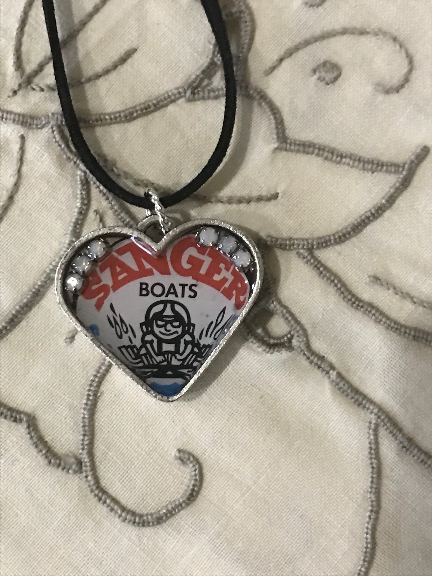Sanger Boats Heart Necklace