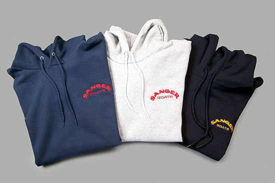 Sanger Hooded Pullover Sweatshirt With Embroidered Logo