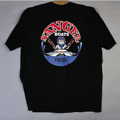 Sanger Boats Black T-Shirt