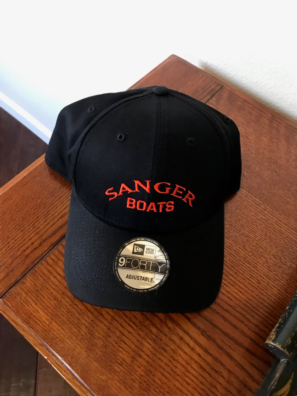 Sanger Boats Black & Red Baseball Cap
